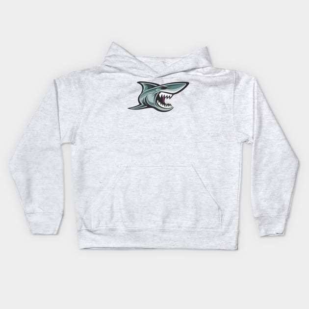 Shark Attack Kids Hoodie by GR8DZINE